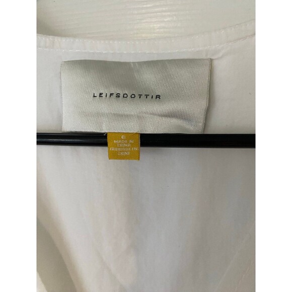 Leifsdottir dress off white ruffles sleeveless womens 6 cotton - Picture 8 of 12